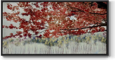 Wexford Home Sakura on the Lake II- Framed Gallery Wrapped Canvas -Ready to Hang