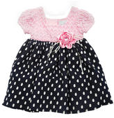 Thumbnail for your product : Rare Editions 3-24 Months Textured-Dotted Dress
