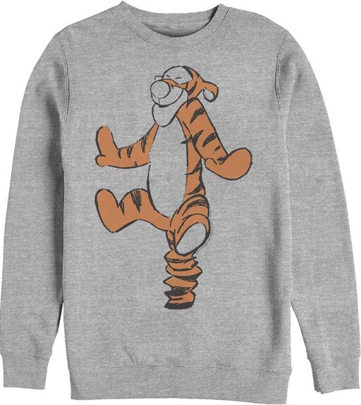 Winnie The Pooh Men's Collegiate Tigger Sweatshirt Gray