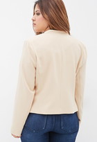 Thumbnail for your product : Forever 21 FOREVER 21+ Open-Front Blazer