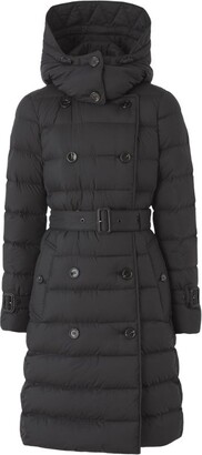 burberry long down coat