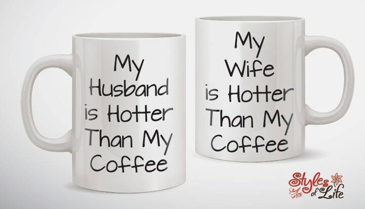 Etsy My Husband, Wife, Is Hotter Than Coffee, Couples Mugs, His & Hers, Wife, Husband, Engagement, Wedding