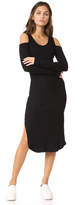 Thumbnail for your product : Monrow Cold Shoulder Long Sleeve Dress
