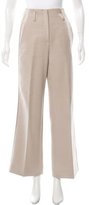 Thumbnail for your product : Robert Rodriguez Flared Satin-Paneled Pants