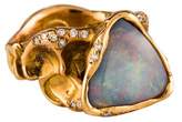 Thumbnail for your product : Lucifer Vir Honestus 18K Opal & Diamond Cocktail Ring