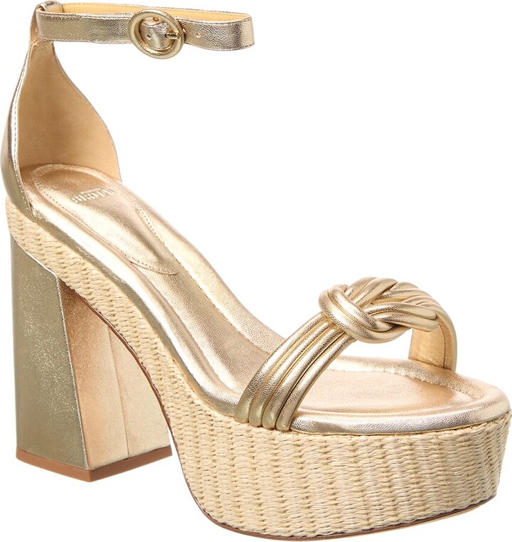 Alexandre Birman Vicky X Strap 120 Leather Platform Sandal