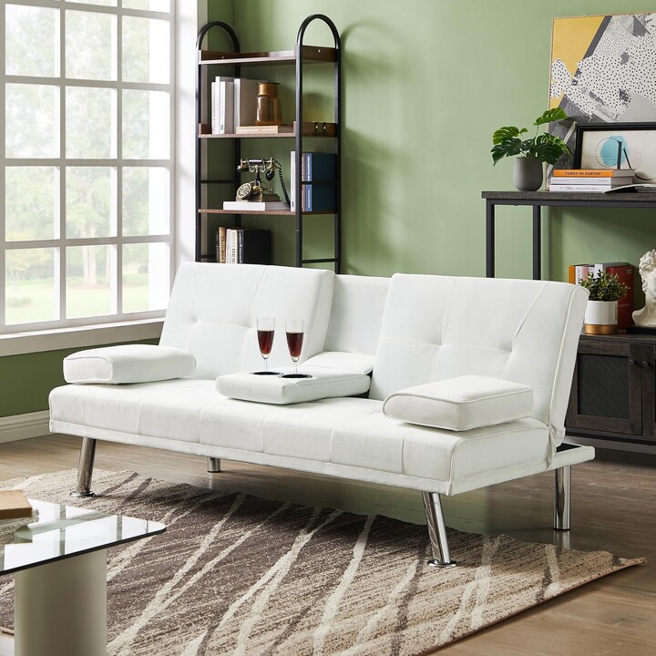 YUNLife Convertible Loveseat Sofa Bed Sleeper Couch Daybed ShopStyle