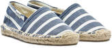 Thumbnail for your product : Soludos Blue and White Stripe Espadrilles