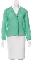 Thumbnail for your product : Alice + Olivia Long Sleeve Silk Blouse