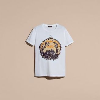 Burberry Wallpaper Print Cotton T-Shirt