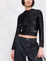 Thumbnail for your product : Alexander Wang Gathered-Detail Long-Sleeve Top