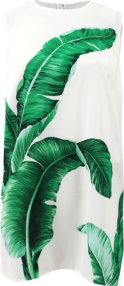 Dolce & Gabbana Leaf Print Split Side Tunic