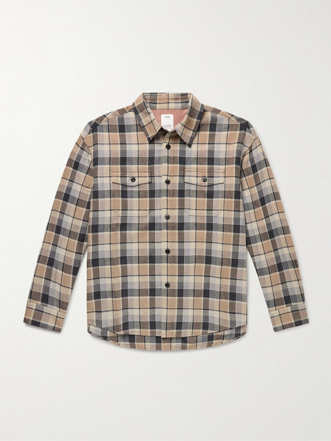 Visvim Checked Wool and Linen-Blend Shirt