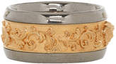 Thumbnail for your product : Versace Gold and Silver Brocade Ring