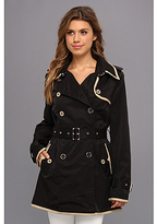 Thumbnail for your product : Sam Edelman Contrast Trim Cotton Trench