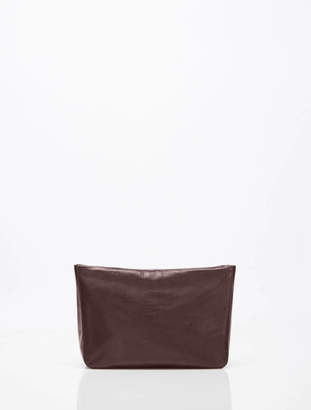 Halston Elsa Soft Box Calf Leather Convertible Clutch