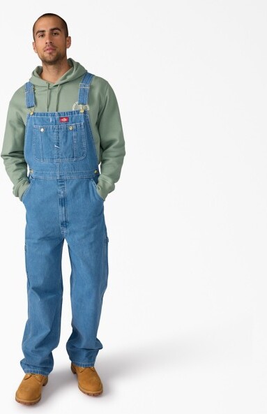 Men's Dickies Mens Duck & Rinsed Denim Bib Overall bibs-coveralls