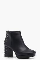 Thumbnail for your product : boohoo Stud Detail Platform Ankle Boots
