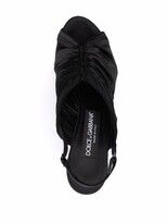 Thumbnail for your product : Dolce & Gabbana Ruched Stiletto Sandals