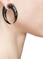Thumbnail for your product : Givenchy Double shark crystal magnetic single earring