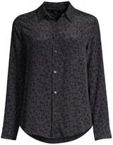 Thumbnail for your product : Rails Kate Cheetah Print Silk Button-Down Shirt