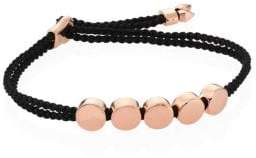 Monica Vinader Linear Bead Friendship Bracelet/Black
