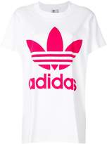 Thumbnail for your product : adidas oversized Trefoil print T-shirt