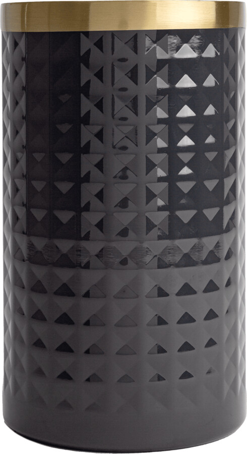 Paris Hilton Stainless Steel Wine Bottle Chiller, Charcoal Gray