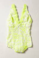 Thumbnail for your product : Anthropologie KissKill Sequined Citron Bodysuit