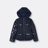 Thumbnail for your product : River Island Girls Navy quilted puffer coat