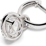 Thumbnail for your product : Kiki McDonough 18kt White Gold Diamond Hoop Earrings