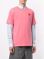 Thumbnail for your product : Comme des Garçons PLAY embroidered heart regular fit T-shirt