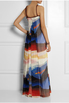 Thumbnail for your product : Diane von Furstenberg Teddy printed silk-chiffon gown