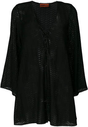 Missoni embroidered shift blouse