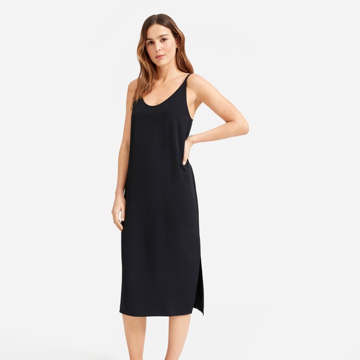 Everlane The Japanese GoWeave Long Slip Dress - ShopStyle Clothes and Shoes