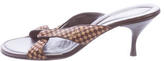 Thumbnail for your product : Louis Vuitton Ponyhair Damier Sandals