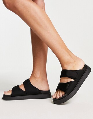 open toe velcro sandals