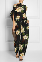 Thumbnail for your product : Vivienne Westwood Gaia magnolia-print crepe de chine jumpsuit