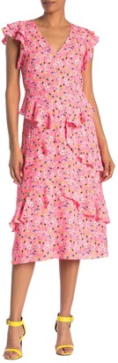 Rachel Roy Fabianne Floral Ruffle Midi Dress (Regular & Plus Size)