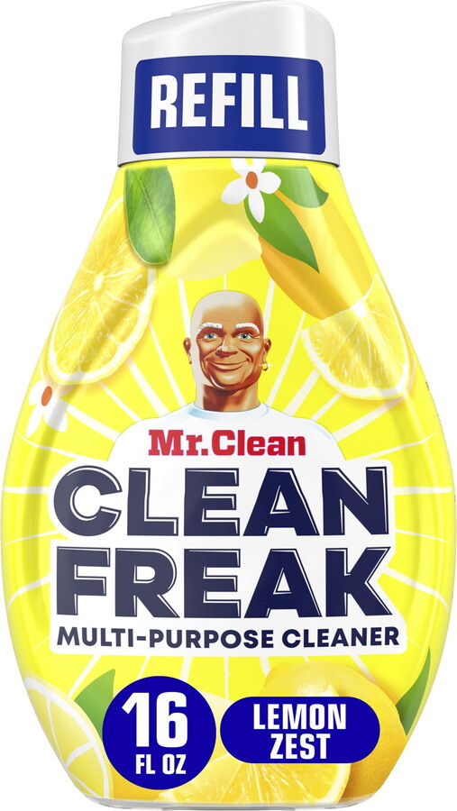 MR. CLEAN Clean Freak All Purpose Cleaner Spray, Multi-Surface Cleaning, Lemon, Refill, 16 fl oz