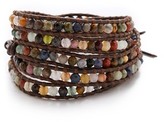Thumbnail for your product : Chan Luu Semi Precious Stone Wrap Bracelet