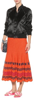 Valentino printed wool skirt