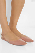 Thumbnail for your product : Rochas Patent-leather point-toe flats
