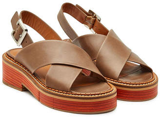 Clergerie Anchor Leather Sandals