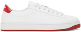 Thumbnail for your product : Kenzo White & Red Kourt K Logo Sneakers