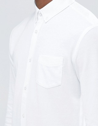 Celio Slim Fit Button Down Shirt with Pocket
