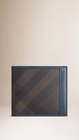 Thumbnail for your product : Burberry Smoked Check Folding Wallet