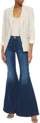 Frame Le High Super Flare Faded High-rise Flared Jeans