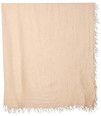 Chan Luu Solid Colored Scarf with Scattered Sequin