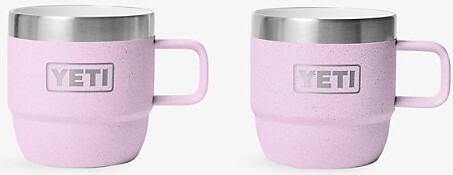 Yeti Cherry Blossom Rambler 6Oz Stackable Stainless-Steel Mugs Set Of Two